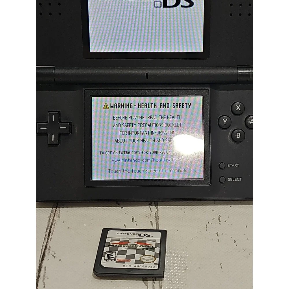 Nintendo DS Lite Handheld Console - Enamel Navy With Mario Kart SEE DESCRIPTION - Picture 4 of 10